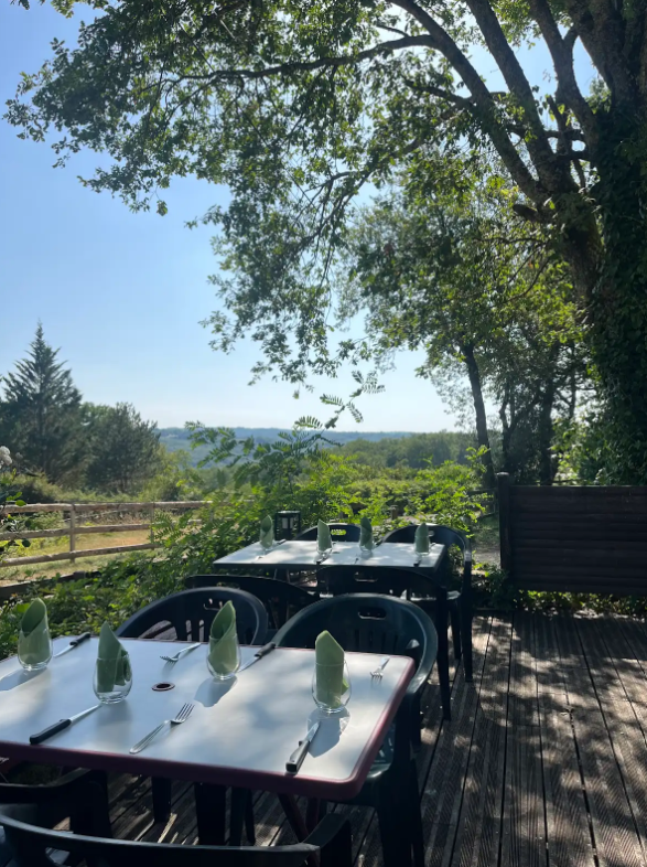 Vue depuis la terrasse du restaurant